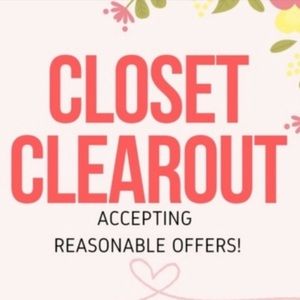 Closet Clear out !!
